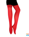 Red  Plain Pantyhose