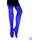 Blue Plain Pantyhose