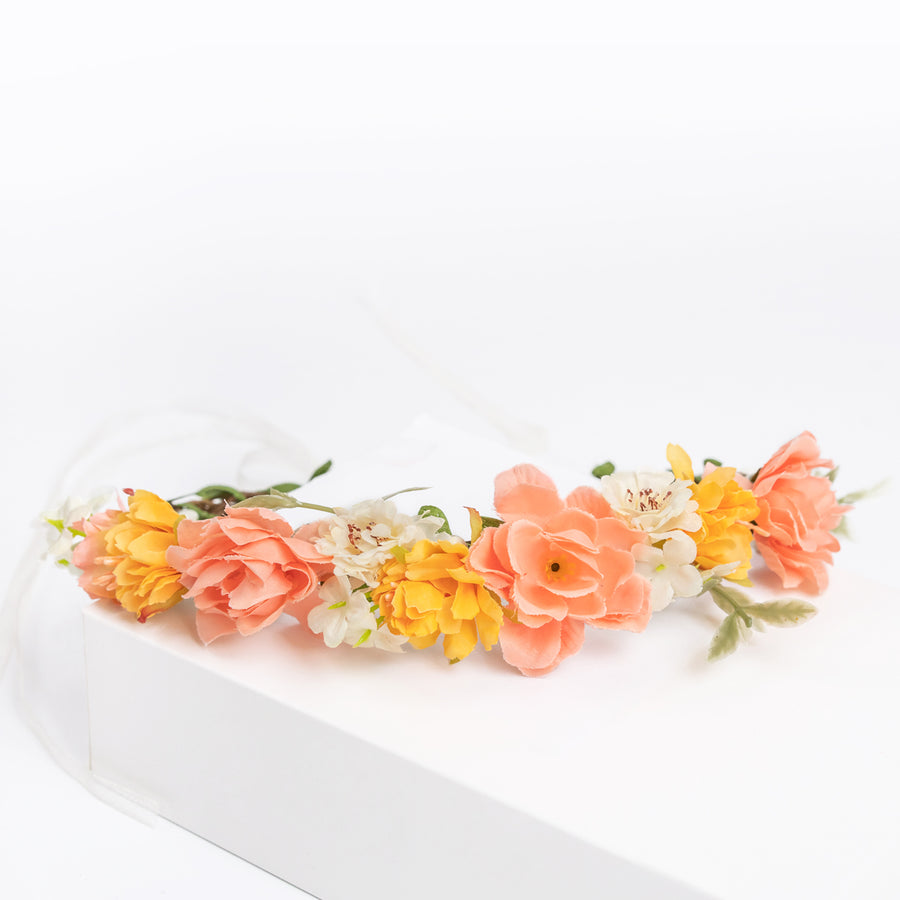 Coral Flower Crown